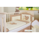 Conjunto de cama bebé  5 elementos urso coração 2